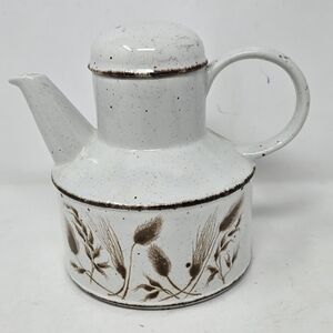 Vtg stonehenge tableware Midwinter tea pot w/lid wild oats England cottagecore
